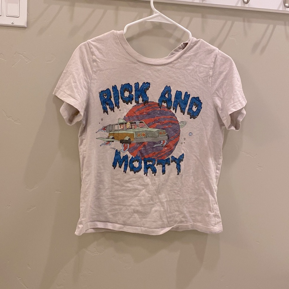 Rick and morty top [as] light purple